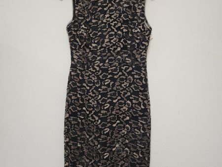 Dress Casual Midi By Bcbg In Black & Gold, Size: Xs For Cheap