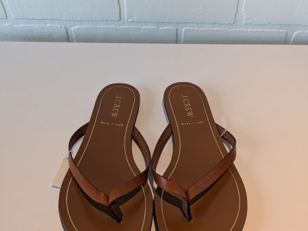 Sandals Flip Flops By J. Crew In Brown, Size: 6 Hot on Sale