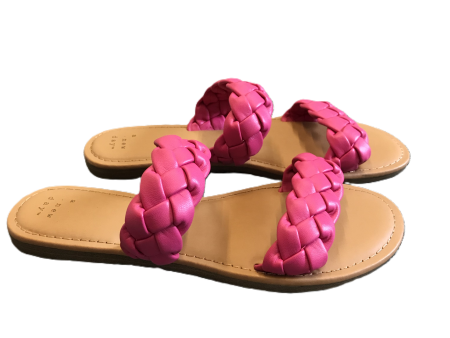 Pink Sandals Flats By A New Day, Size: 7 For Sale