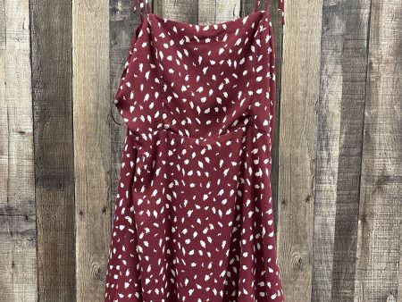 Dress Casual Short By Clothes Mentor In Red & White, Size: L Hot on Sale