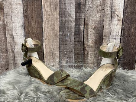 Sandals Heels Wedge By Seychelles In Camouflage Print, Size: 8 Discount