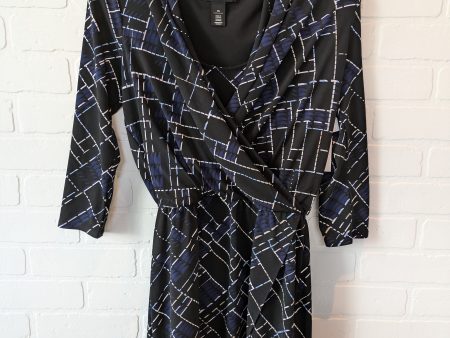 Dress Work By White House Black Market In Black & Blue, Size: Xs on Sale