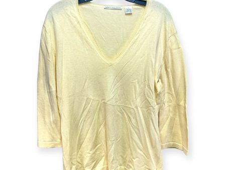 Sweater By Autumn Cashmere In Yellow, Size: Xl For Sale