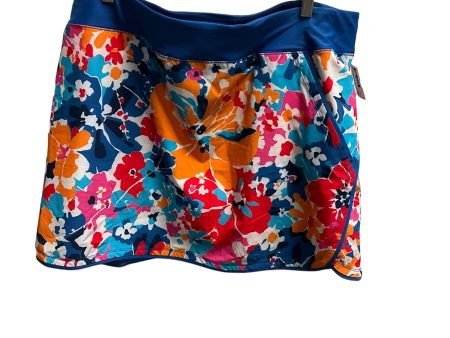 Floral Print Skort Lands End, Size 18 For Sale