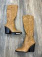 Boots Knee Heels By Franco Sarto In Tan, Size: 8.5 For Cheap