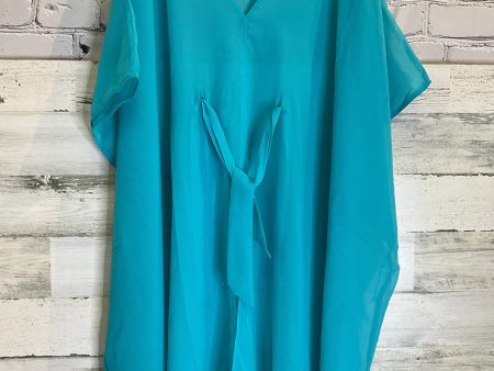 Swimwear Cover-up By Clothes Mentor In Aqua, Size: Onesize Supply