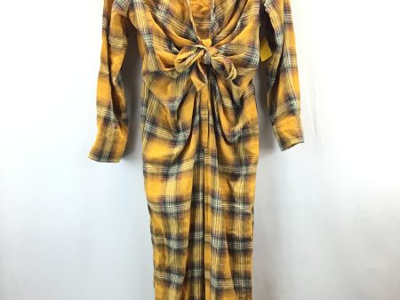 Jumpsuit By Clothes Mentor In Plaid, Size: L For Sale