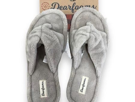 Slippers By Clothes Mentor In Grey, Size: 9 For Cheap