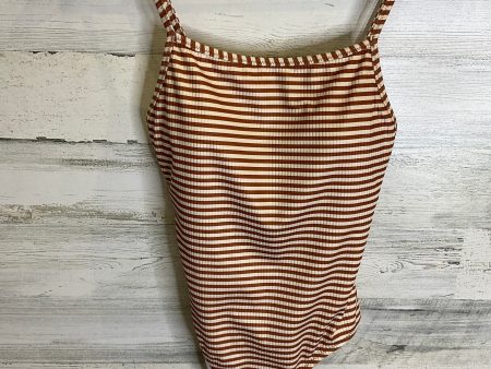 Swimsuit By Clothes Mentor In Brown & Cream, Size: S on Sale