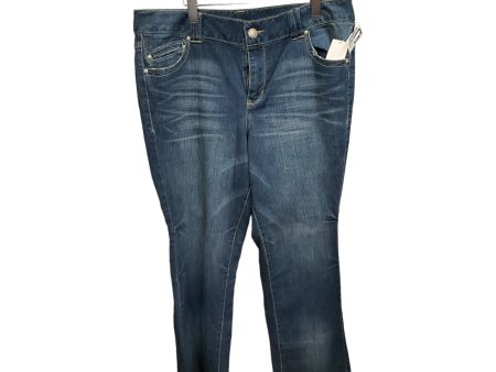 Jeans Boot Cut By Lane Bryant In Blue Denim, Size: 20 Online